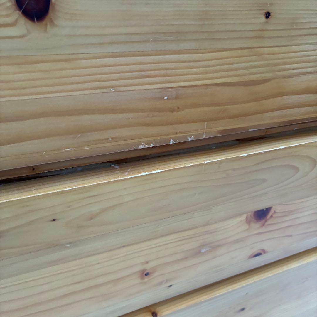 【送料込】無印良品　パイン材　4段チェスト　タンス　チェスト　②