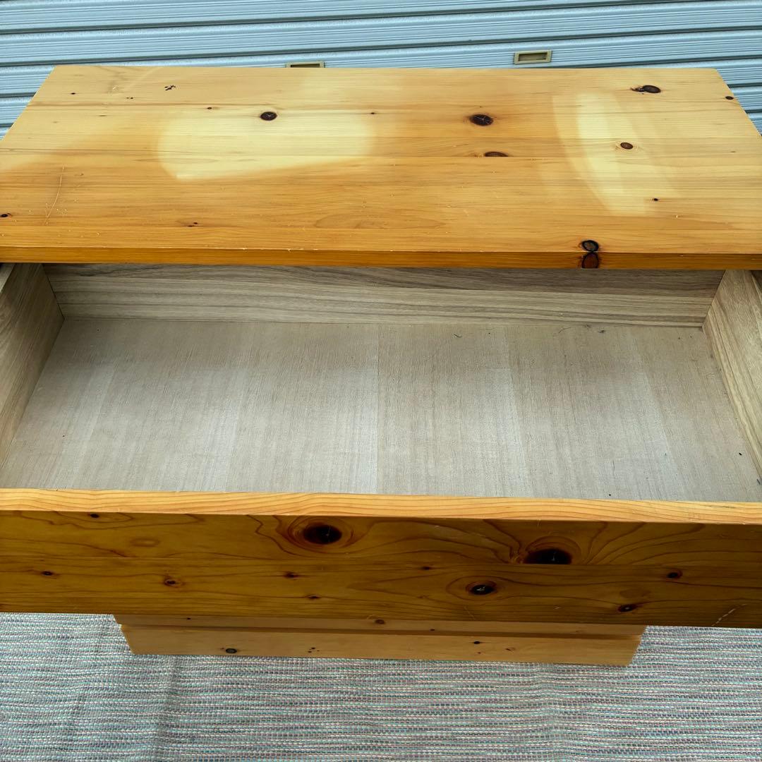【送料込】無印良品　パイン材　4段チェスト　タンス　チェスト　②