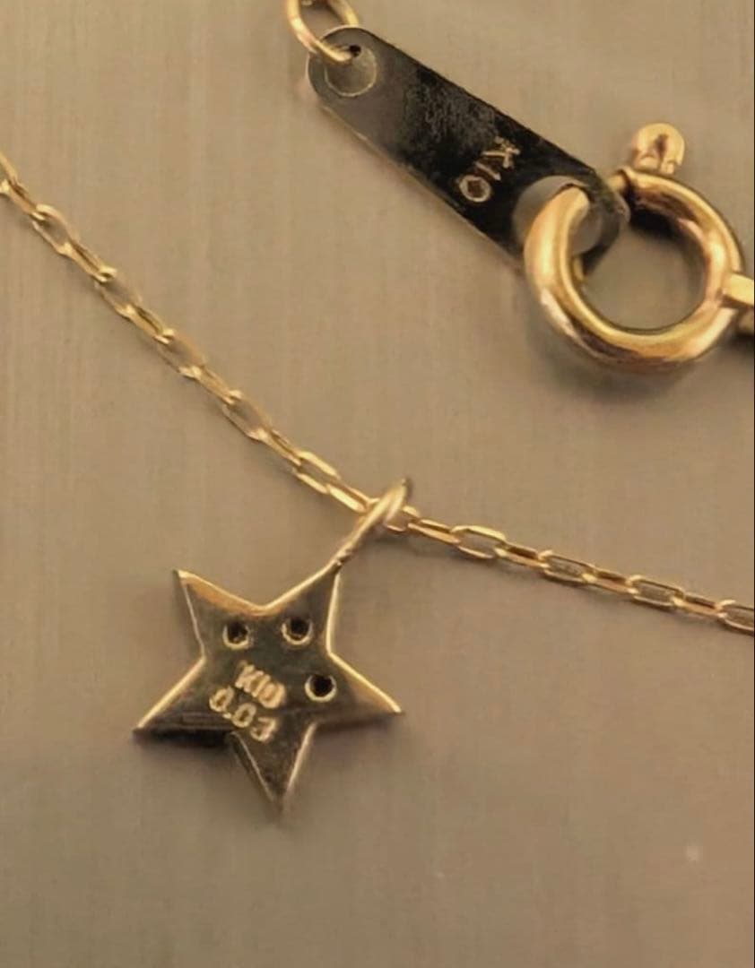 10金　スターネックレス