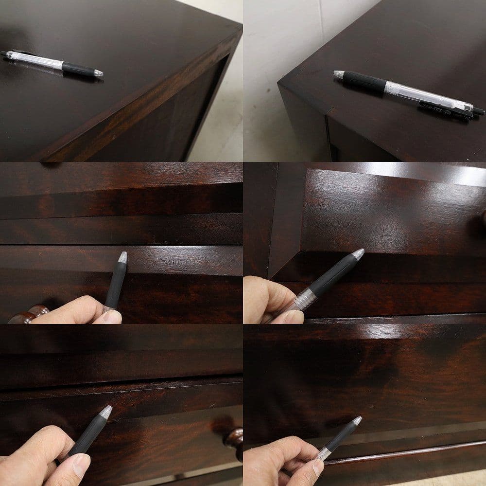 【松本民芸家具】D型6段チェスト・整理箪笥・ミズメザクラ無垢