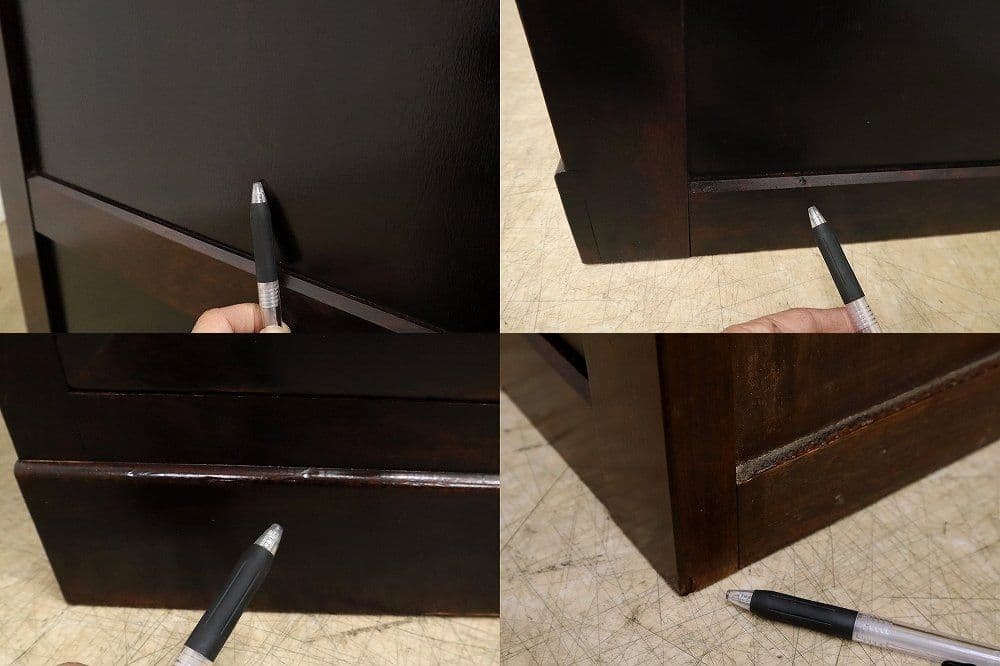 【松本民芸家具】D型6段チェスト・整理箪笥・ミズメザクラ無垢