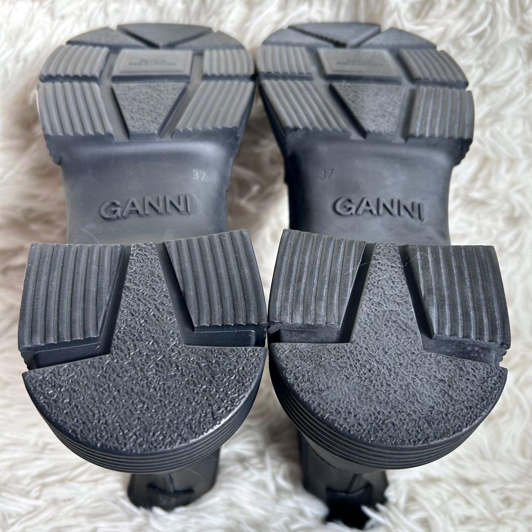 新品未使用　GANNI リサイクルラバーサイドゴアブーツ　厚底　37 24cm