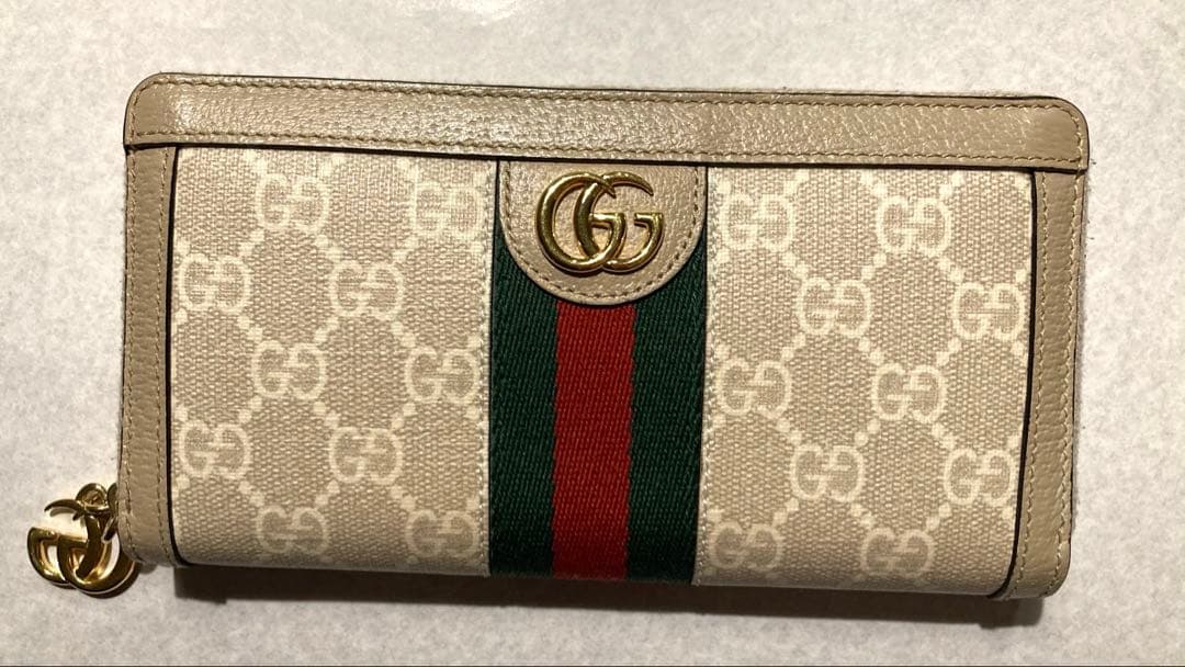 ⭐︎HaRu⭐︎ GUCCI GGパターン 長財布 ベージュ