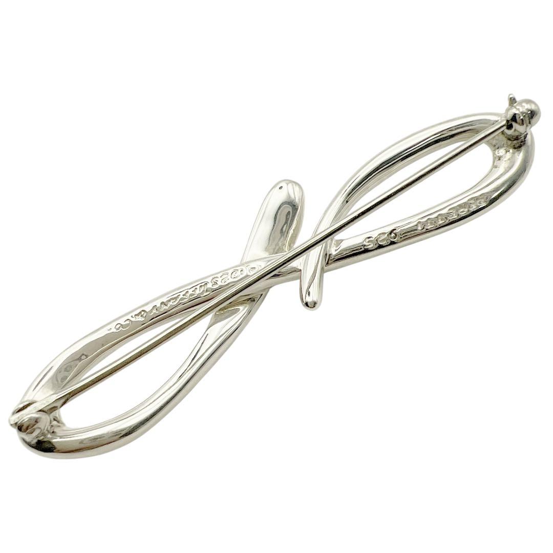 美品✨ティファニー　アルファベットF ピンブローチ　シルバー