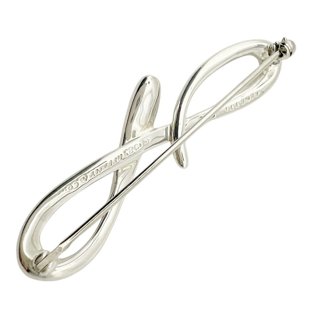 美品✨ティファニー　アルファベットF ピンブローチ　シルバー