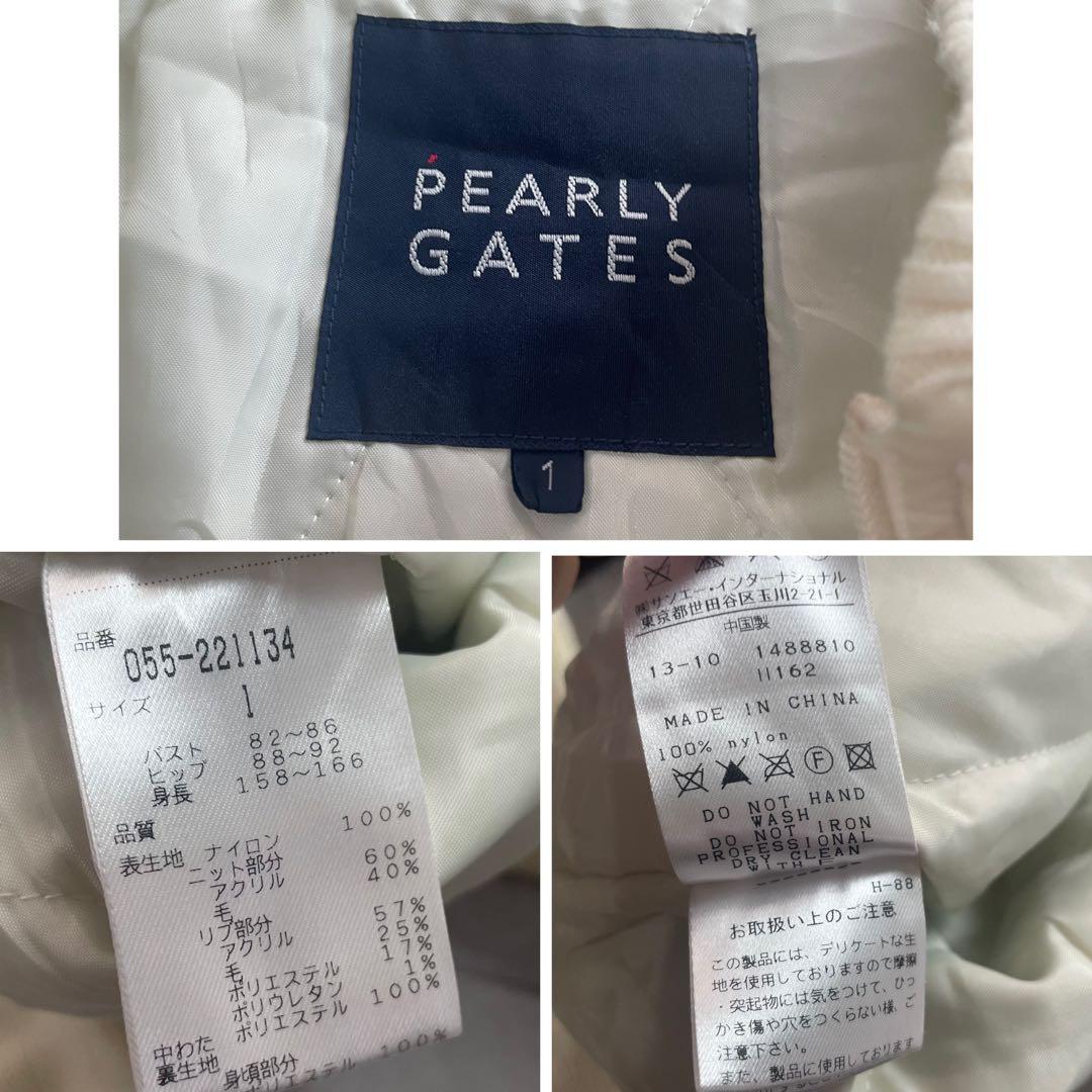 美品✨パーリーゲイツ スニードジャック 中綿ブルゾン ロゴ ニット切替 L相当