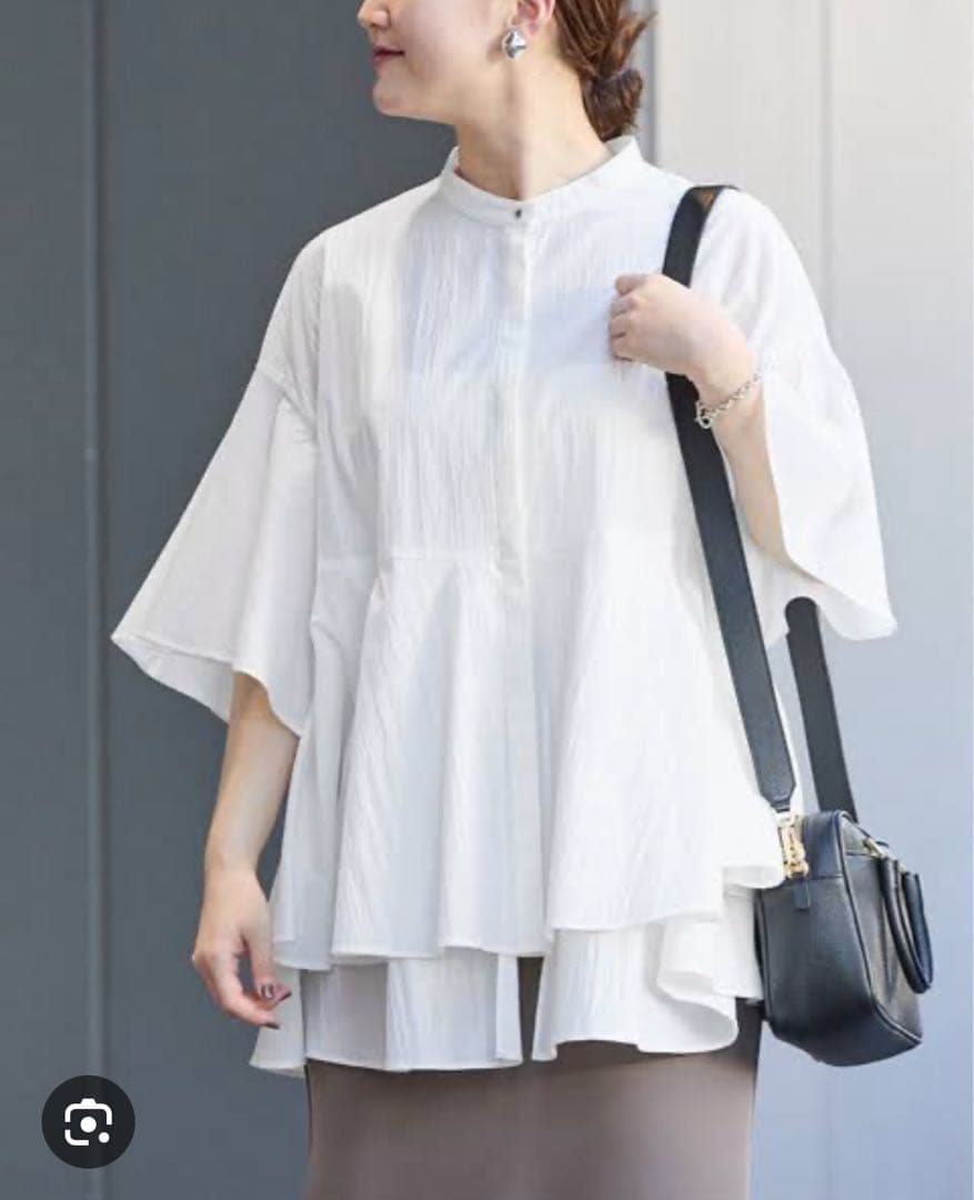 イエナ⭐︎IENAタイプライターティアードブラウス新品