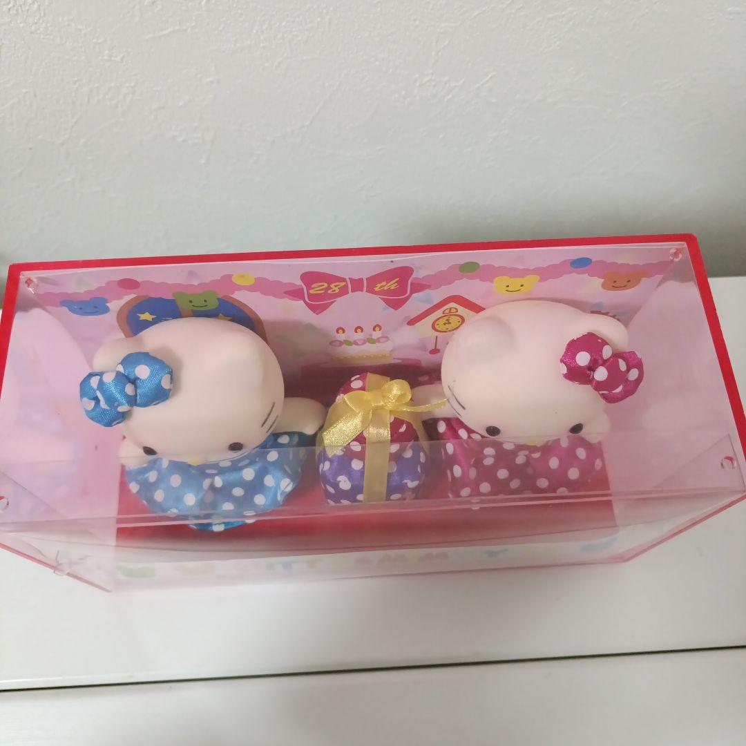 希少　ハローキティ&ミミィ 28周年限定 　28th　フロッキー フィギュア