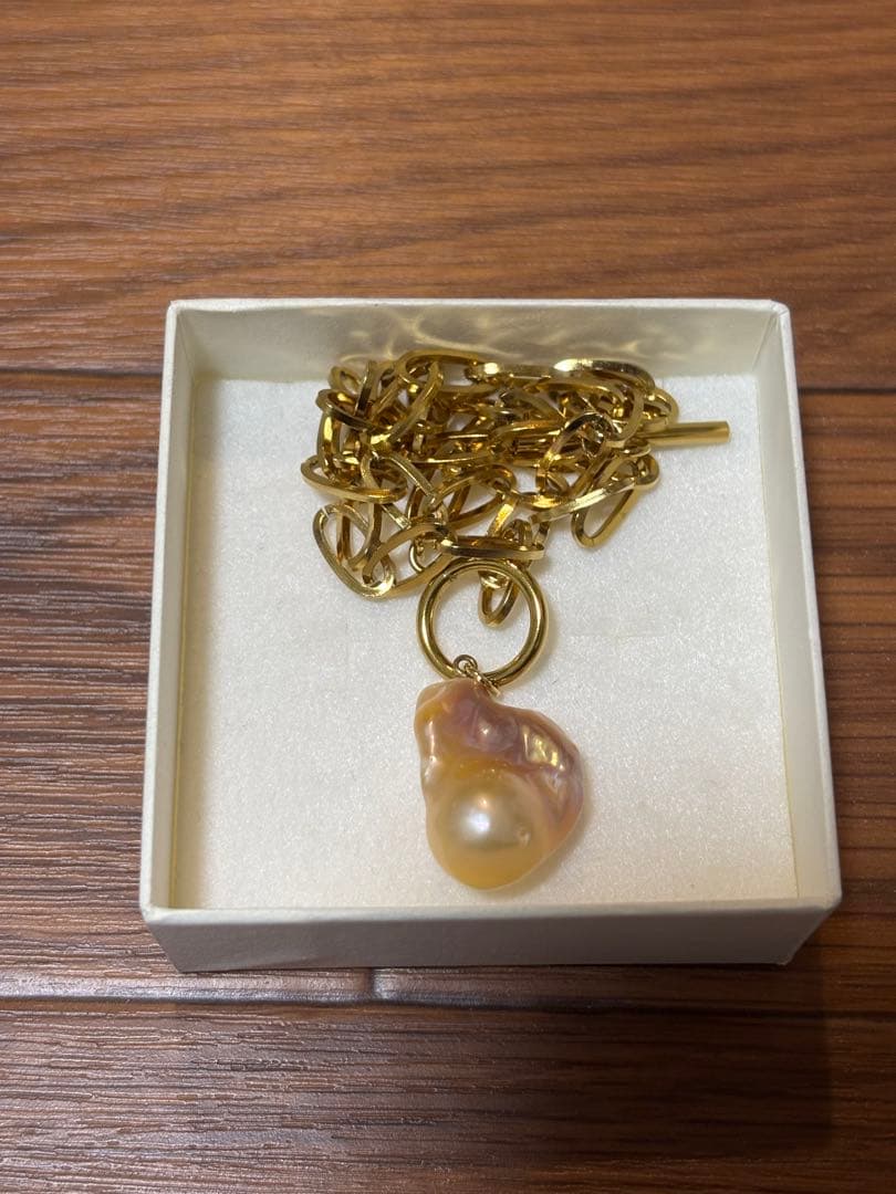 新品　LARICA バロックパール　チョーカー　ゴールド　ネックレス