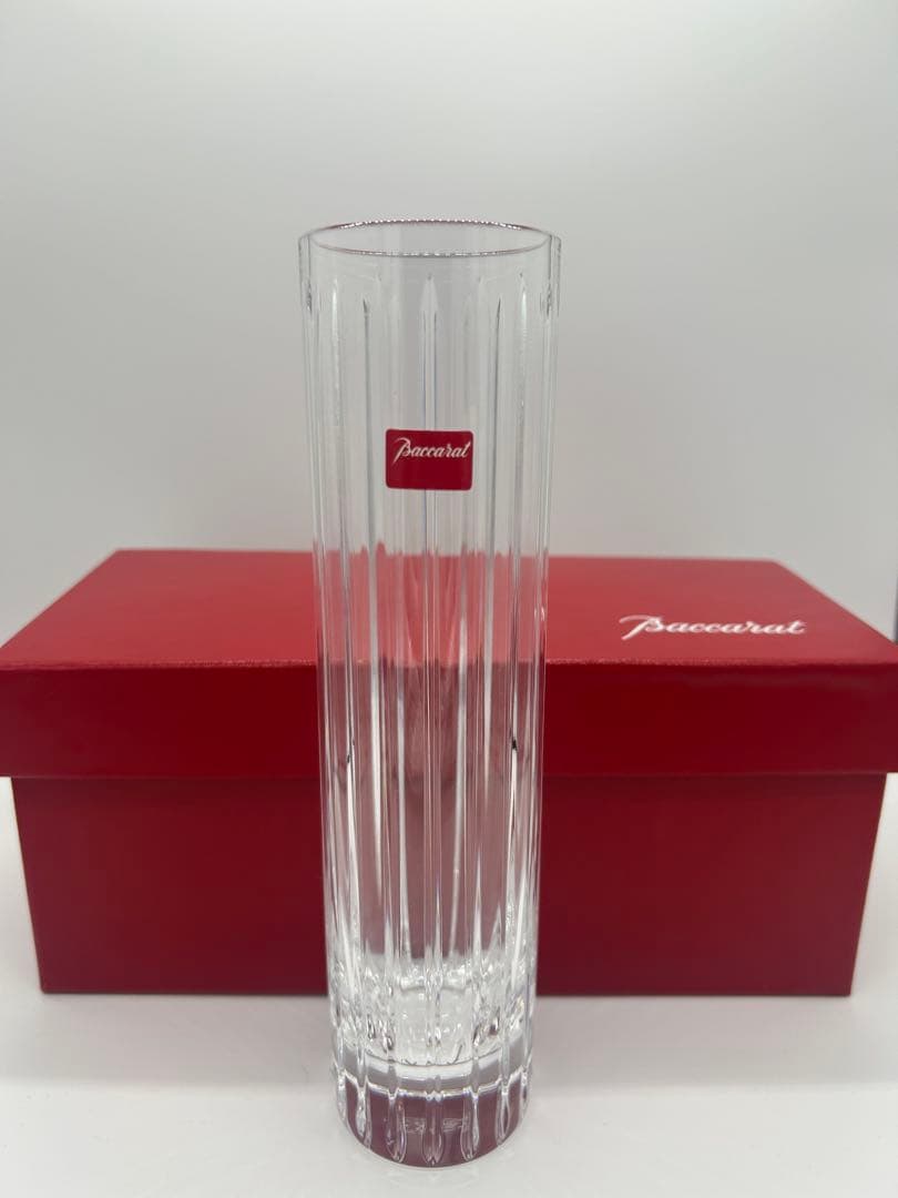 専用 バカラ ハーモニー フラワーベース 花瓶 一輪挿し ストレート型 未使用