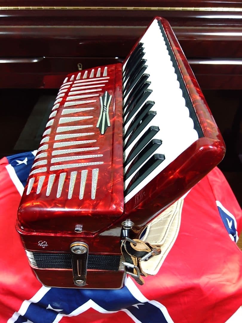 （美品即演奏可）YAMAHA アコーディオン YA-21ケース無【信頼の日本製】