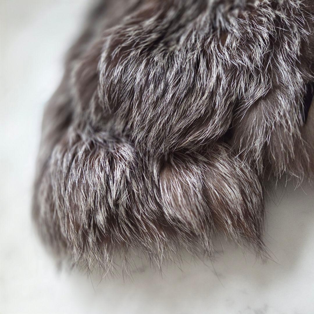 サガフォックス 金サガ　ファーコート シルバーフォックス 13号