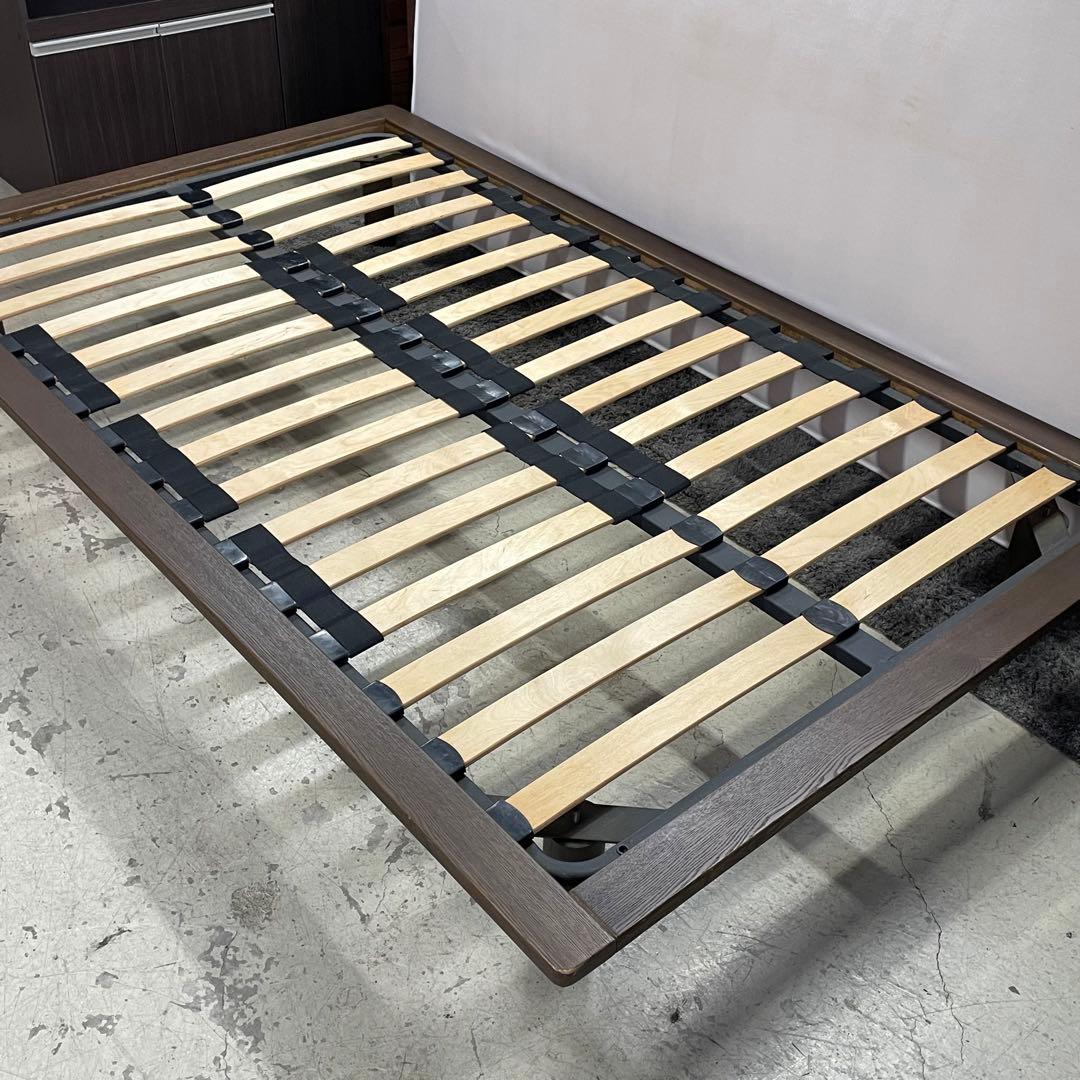 【無印良品】MUJI マットレス　ベッド　セミダブル　フレーム付き　足付き