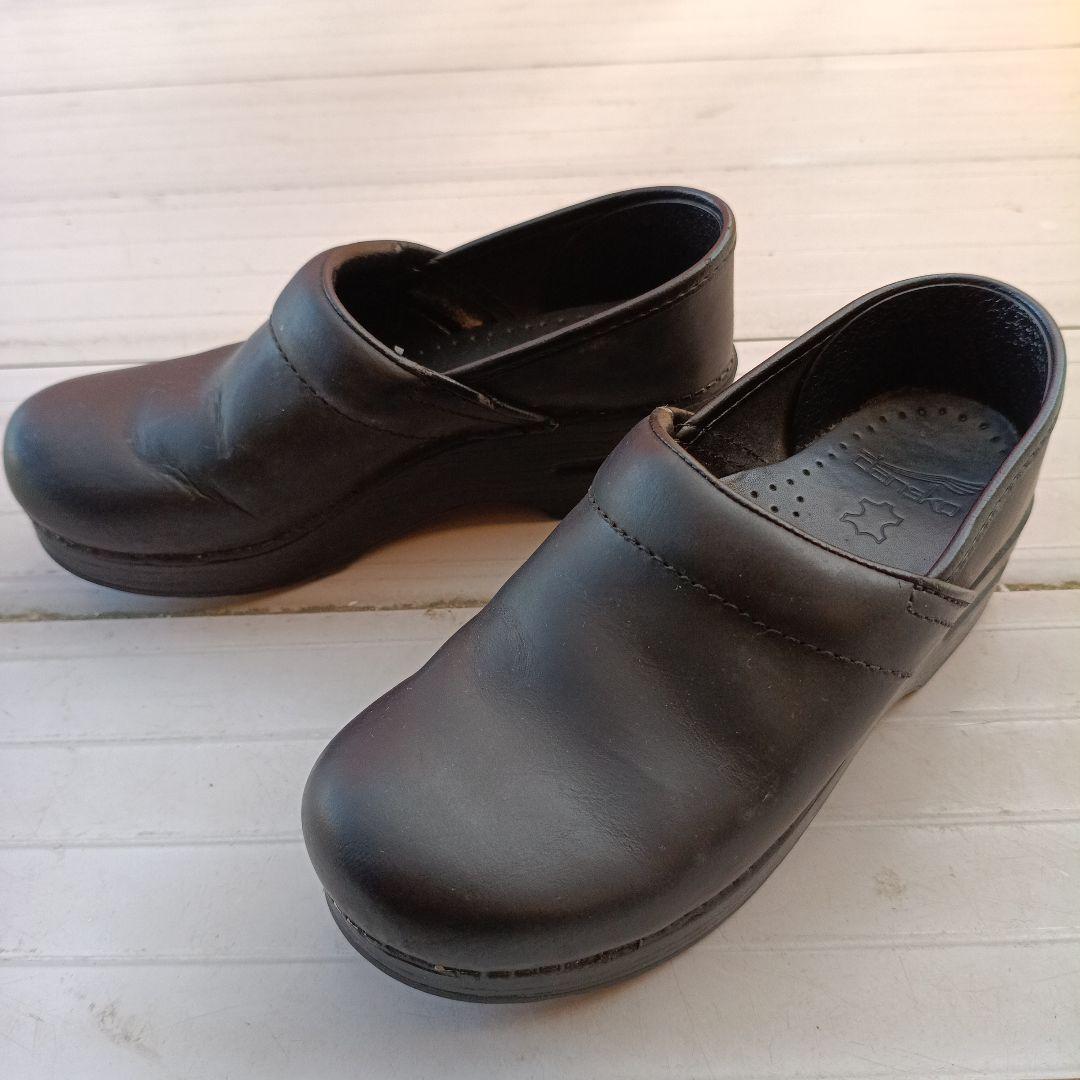 DANSKOダンスコ ブラック クロッグサンダル36