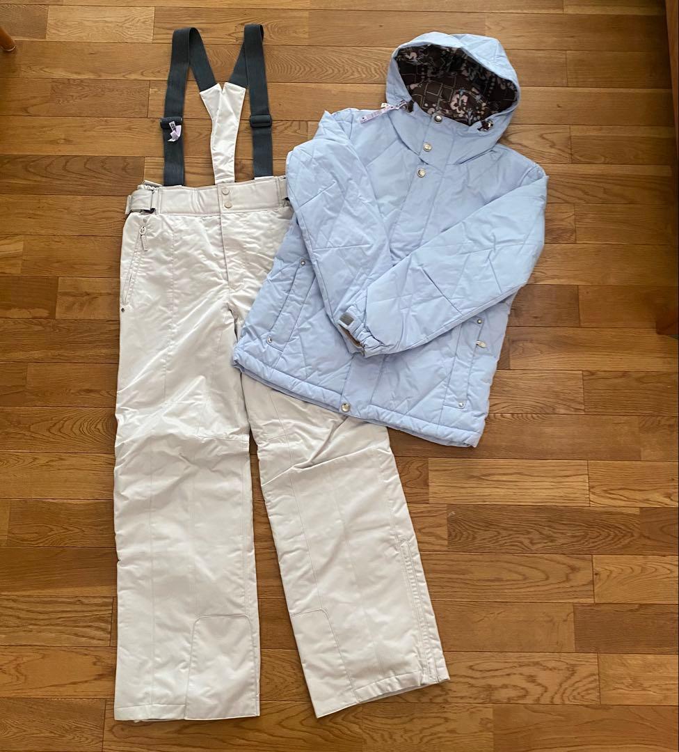 美品 DESCENTE デサント レディース スキーウェア上下セット