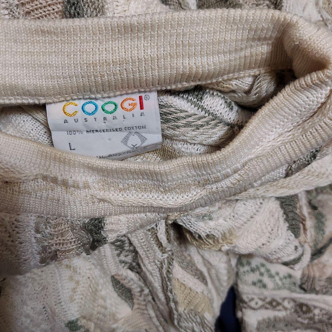 【COOGI】クージー オーストラリア製 3Dニット 好配色 L