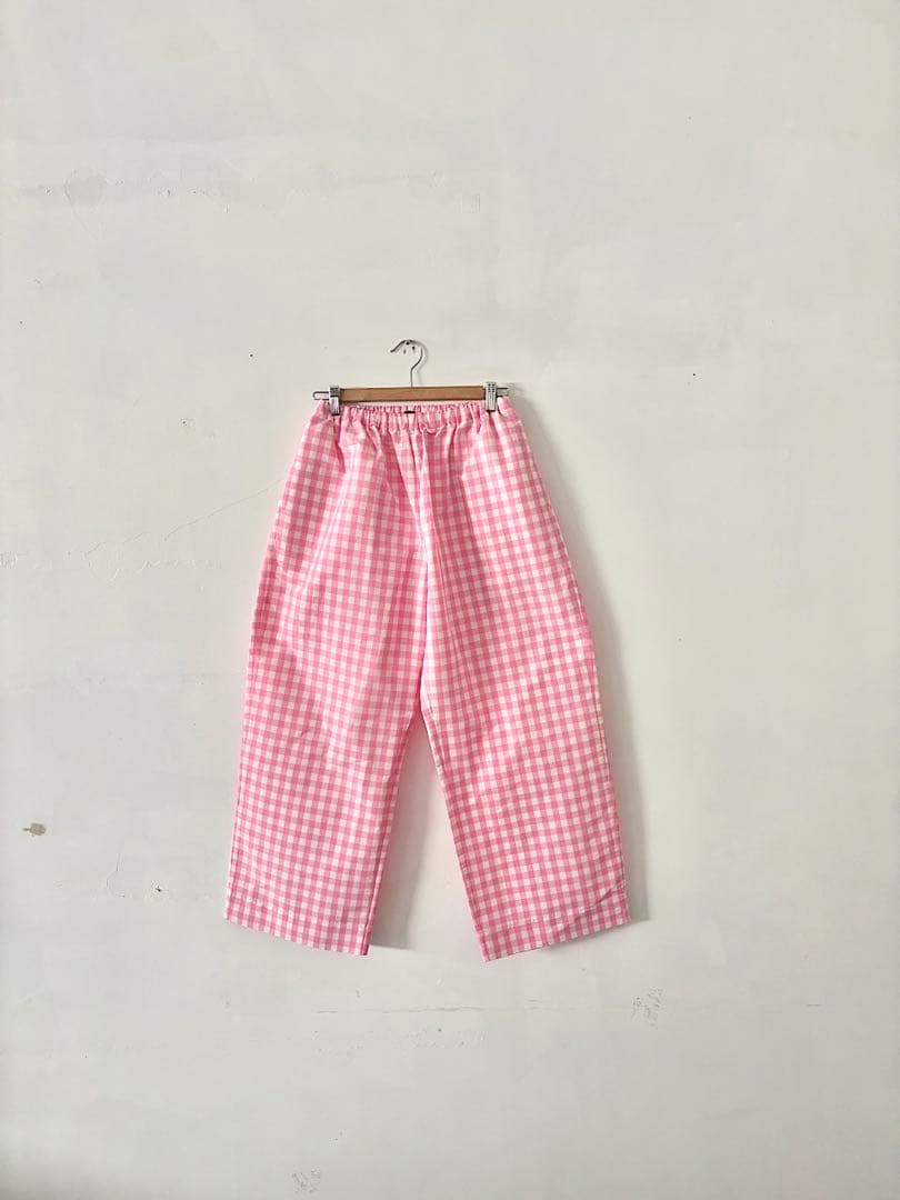 【美品】オールドマンズテーラー　リラックスギンガムチェック　イージーパンツ