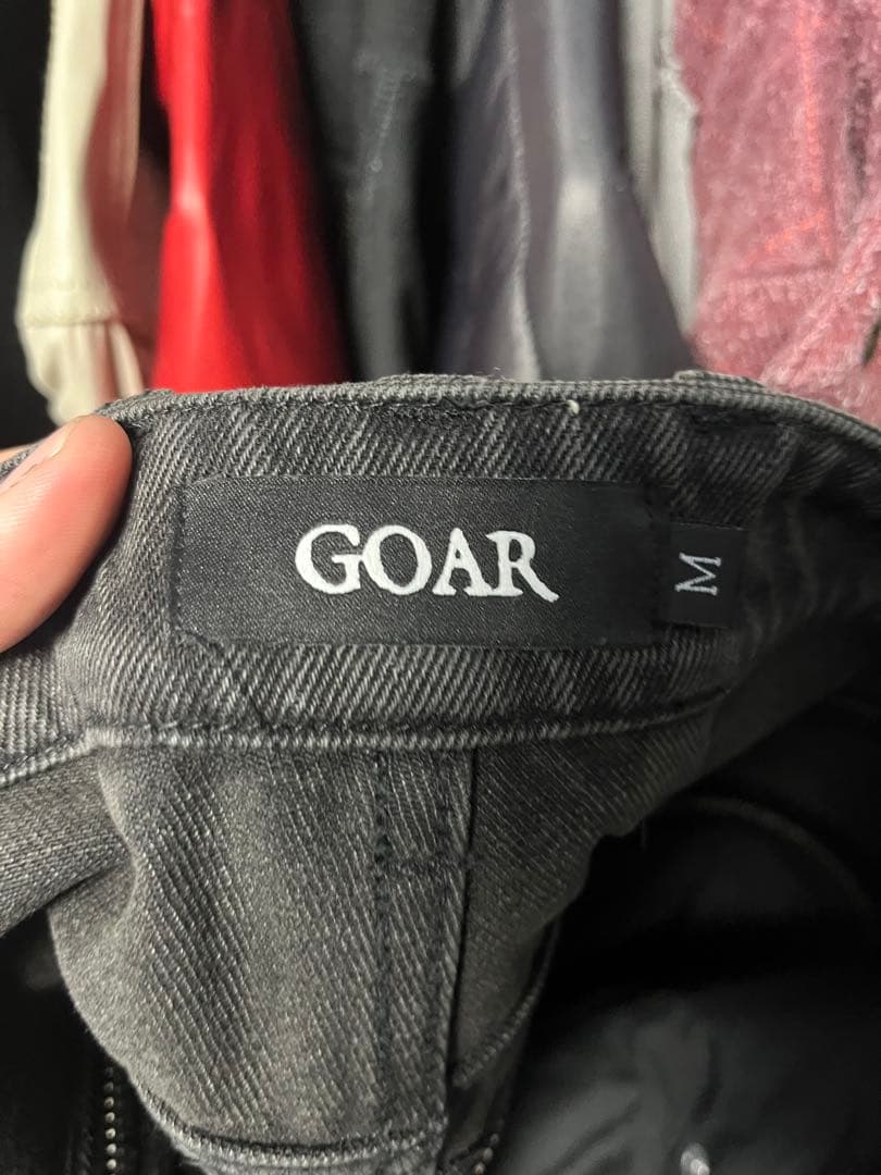 GOAR zipperブラックデニム M