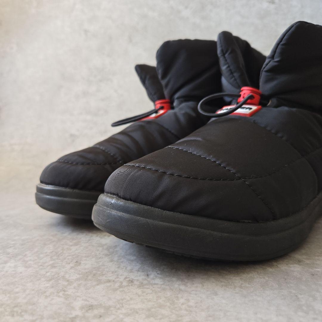 美品 HUNTER インアウト パファー ブーティ ブラック 25cm ブーツ