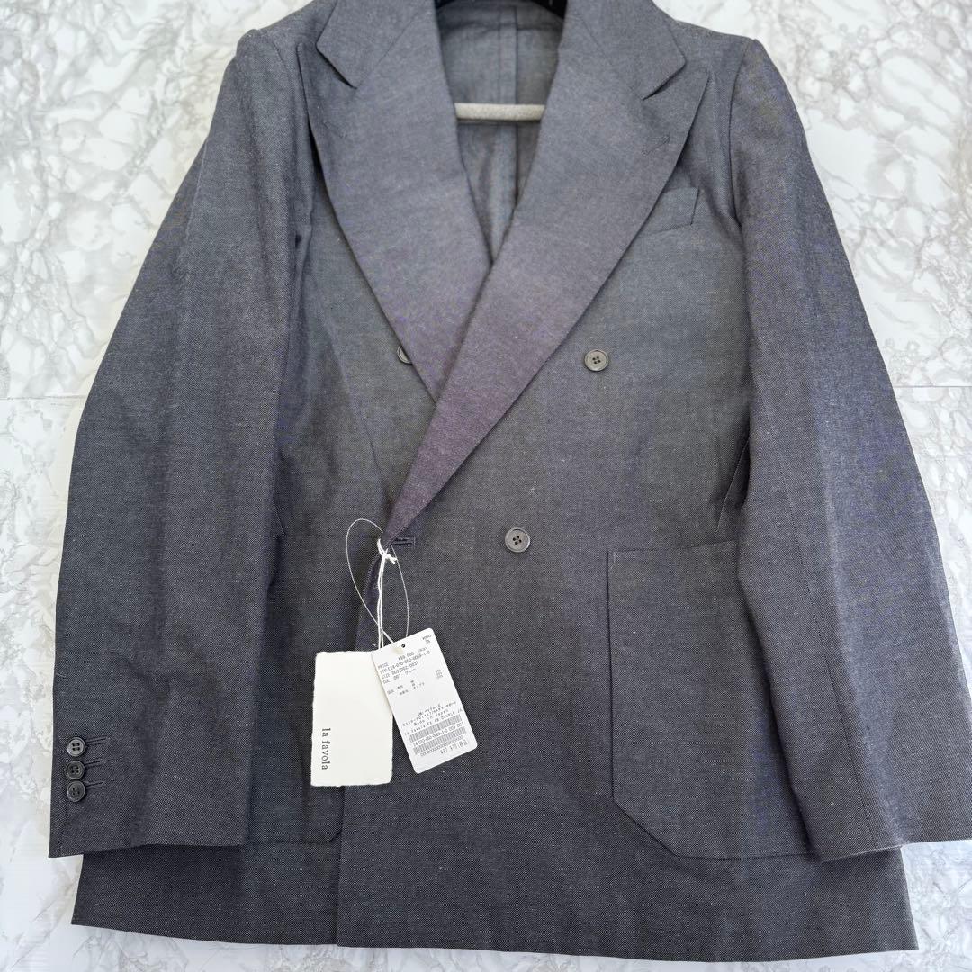 la favola ダブルジャケット 003 ダークグレー