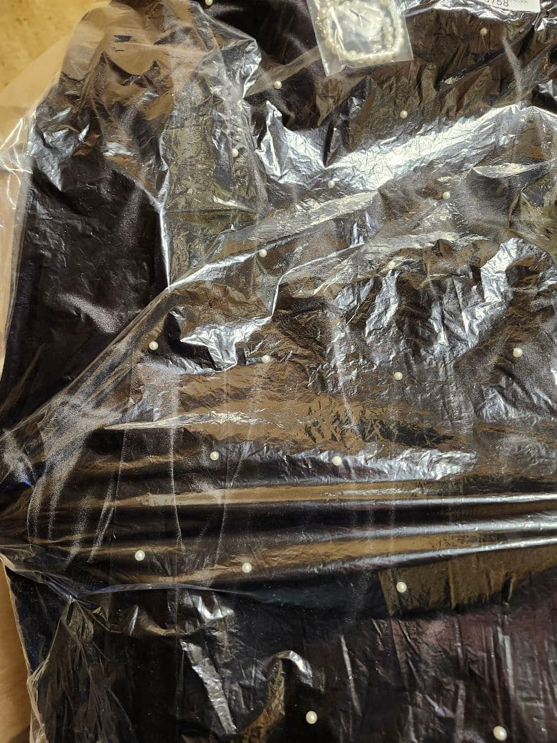 Ameri♡ BACK OPEN PEARL VELOUR DRESS