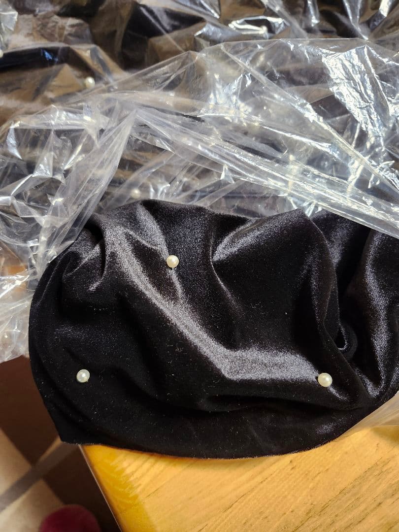 Ameri♡ BACK OPEN PEARL VELOUR DRESS