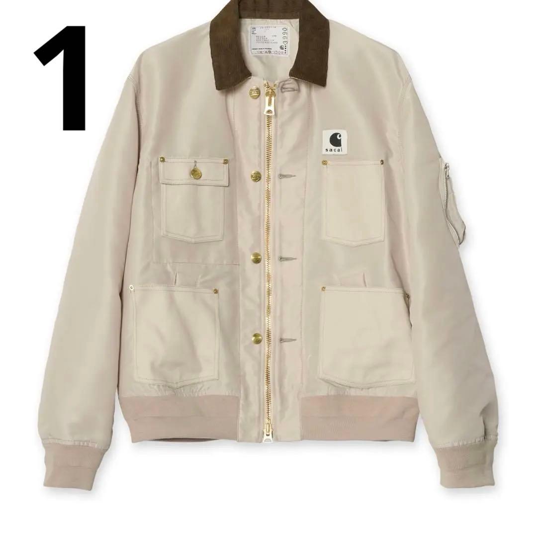 【最安値】sacai Carhartt Duck Blouson アイボリー