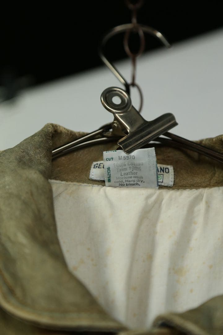 GUESS 1986’s デニム×レザージャケットXL バックトゥザフューチャー