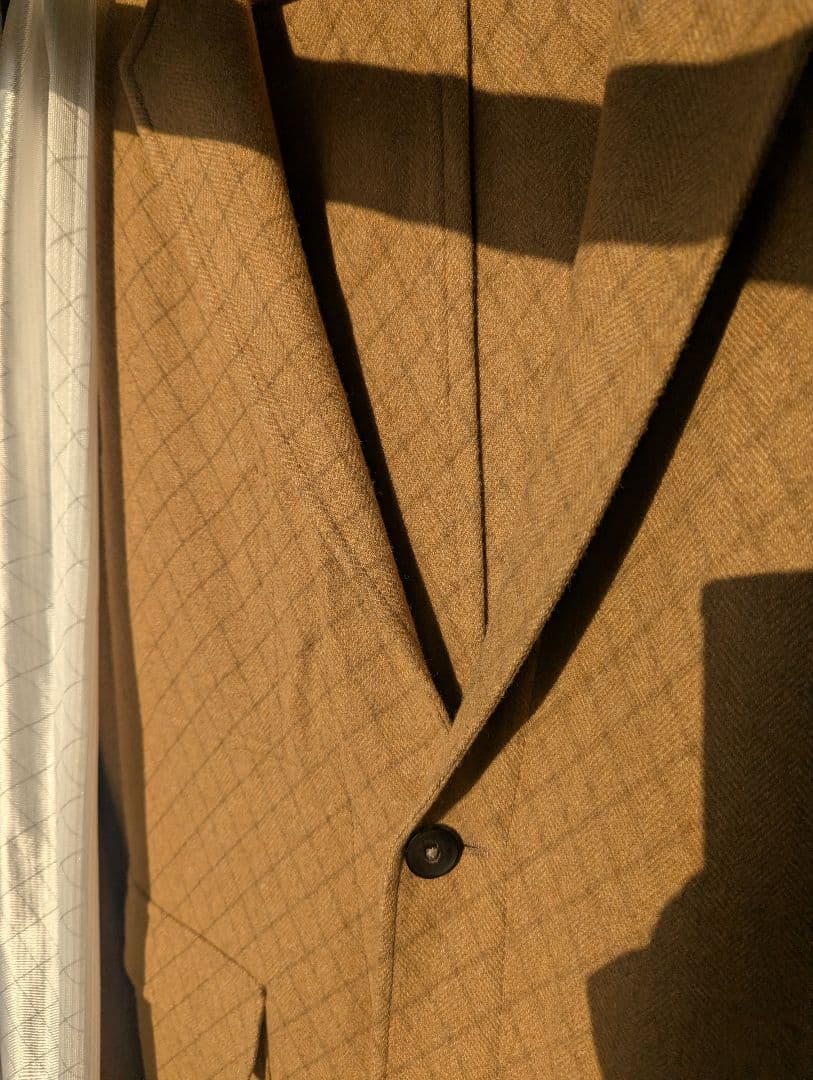 THE GIGI 　ザ・ジジ　ウールヘリンボーンベージュ テーラードジャケット