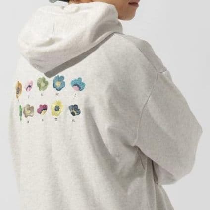 ボーイフレンド シーズン2 × ニコアンド【コラボ フーディー 】グレー•L