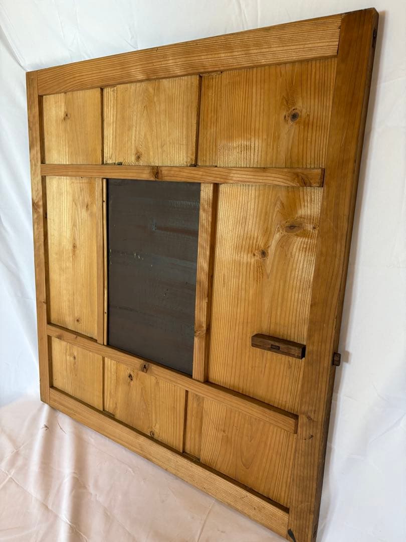 【希少】建具　鏡　古民家　昭和レトロ　ディスプレイ