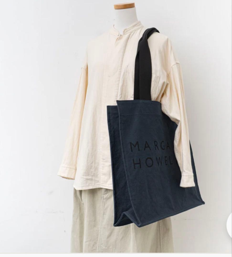 MARGARET HOWELL DRY COTTON CANVAS ネイビー