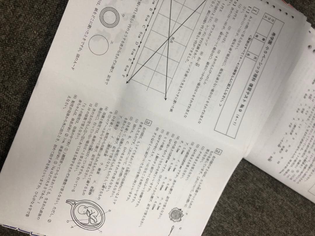 希学園 小５ 国算理　復習テスト/２０２３年使用版　中古原本