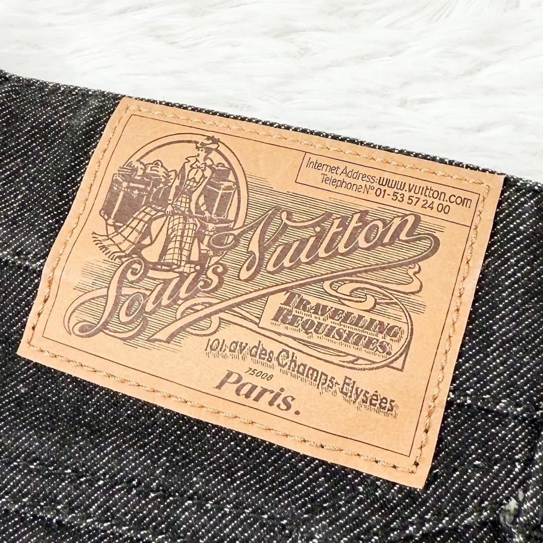 LOUIS VUITTON デニムショートパンツ モノグラム マルチカラー 36