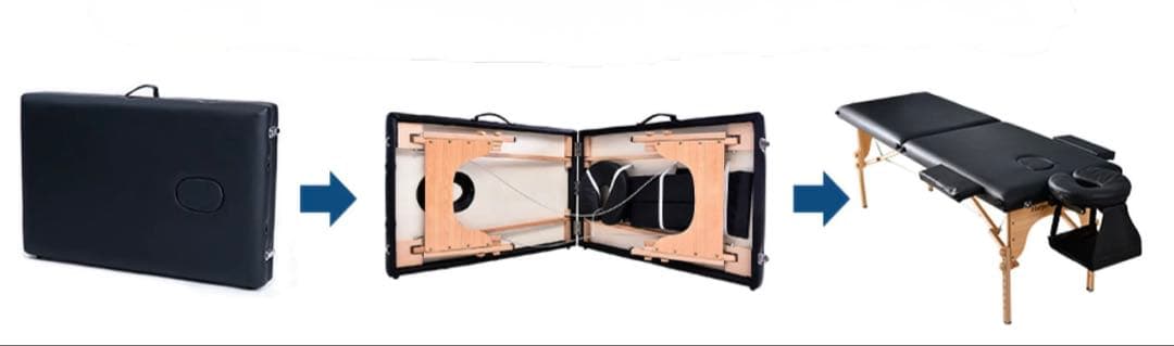 【新品・未使用】折りたたみ式マッサージベッド 施術ベッド　ホワイト