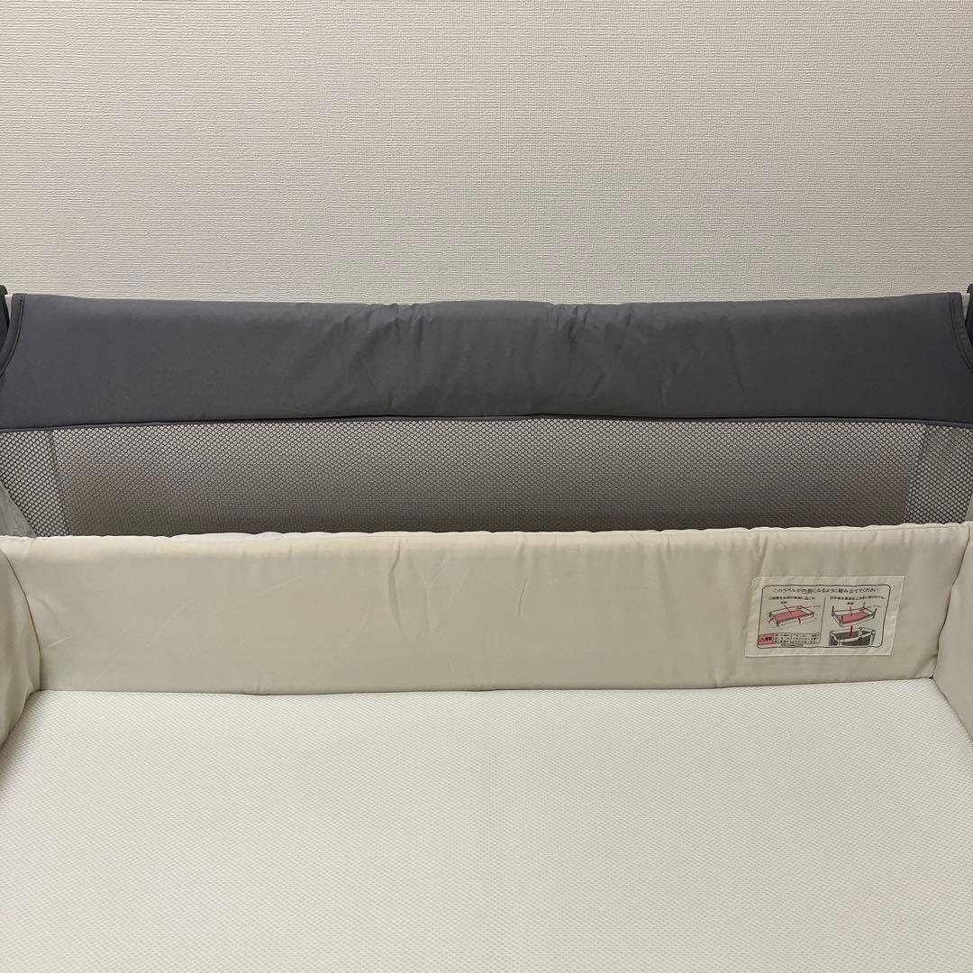 Aprica ココネルエアーAB ベビーベッド 折りたたみ グレーベア