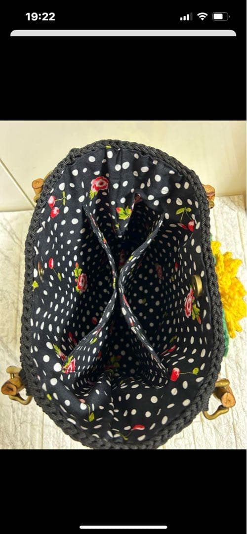 レモンのれん⭐️お花バックNo.66