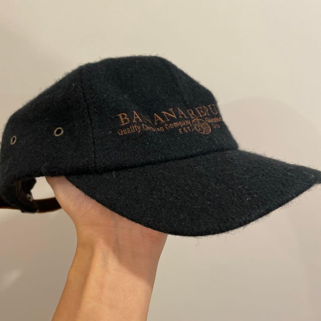 90s USA製 BANANA REPUBLIC ウールキャップ