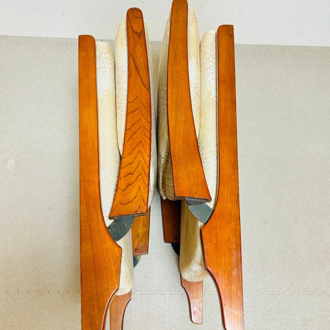 【希少】カリモク 座椅子　折りたたみ 木製　和室 和家具 和風　2脚セット