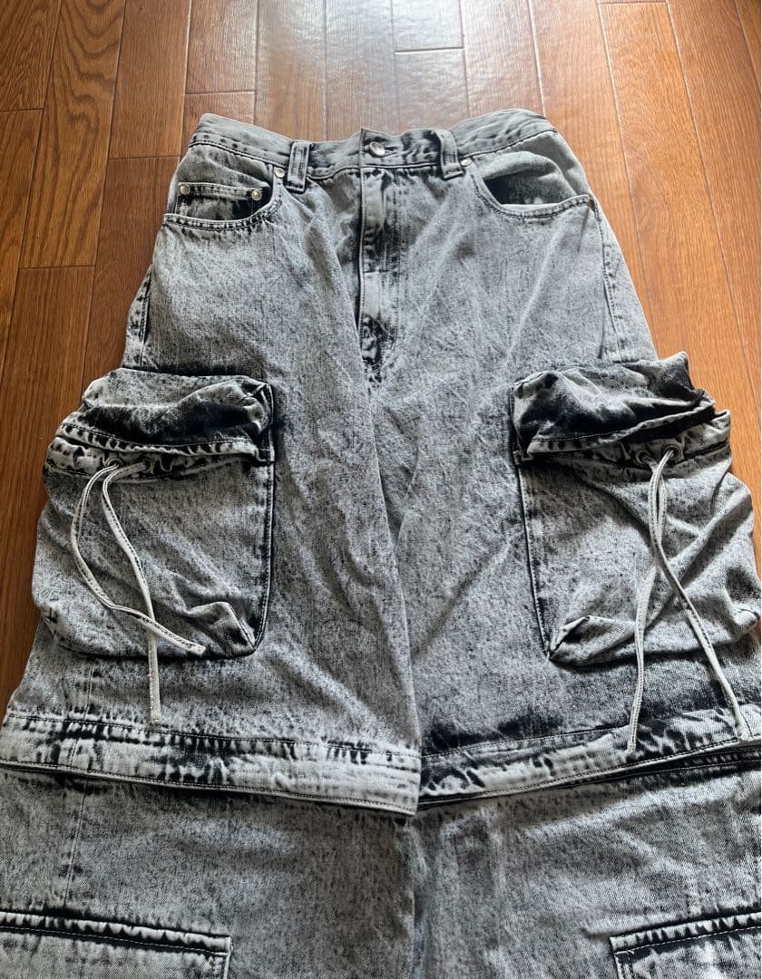 MAISON SPECIAL ビッグポケット 2WAYバギーデニムカーゴパンツ