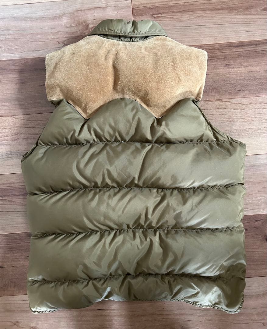 美品　ウールリッチ　ダウンベスト　ブラウン　M 70s 80s 白タグ