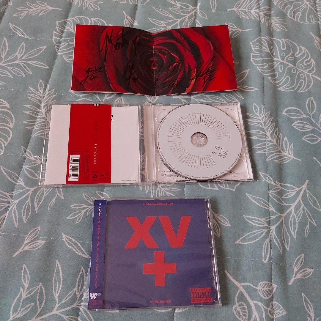 coldrain サイン入りCDとシリアルナンバー入りCD