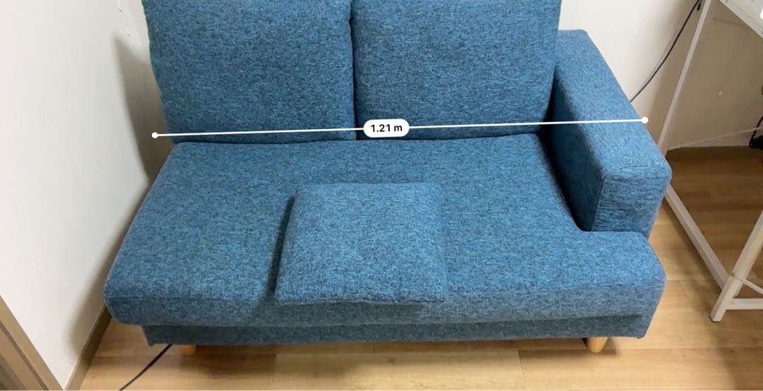 近い地域推奨　引き取り限定　ロウヤ　L字型ソファセット　ネイビー