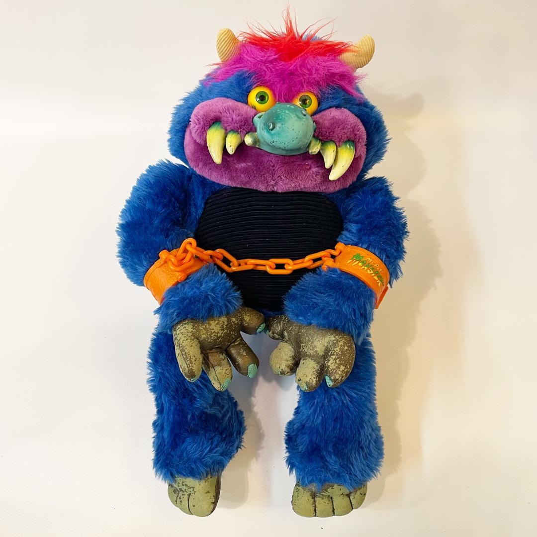 1986年 マイペットモンスター 手錠付き ヴィンテージ ぬいぐるみ
