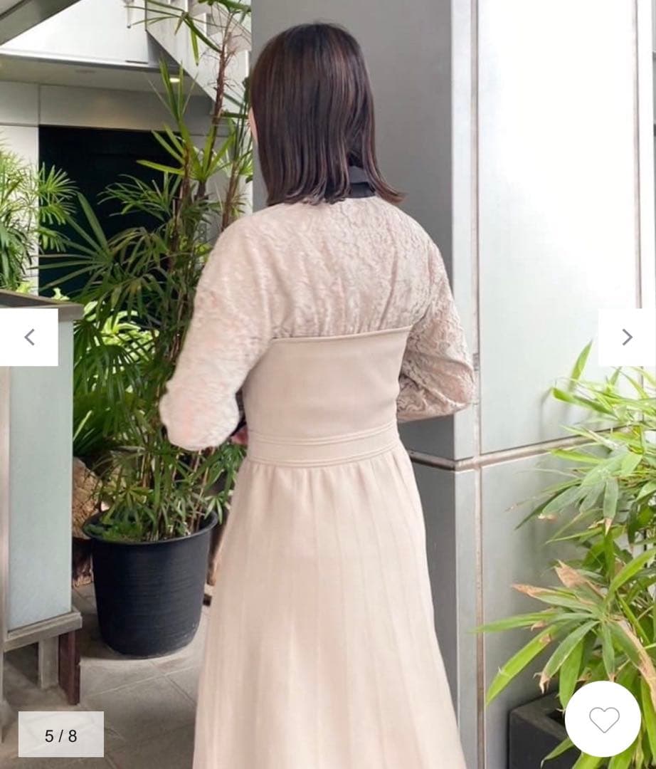 新品タグ付グレースレースレイヤードニットワンピース　ダイアグラム　グレースクラス