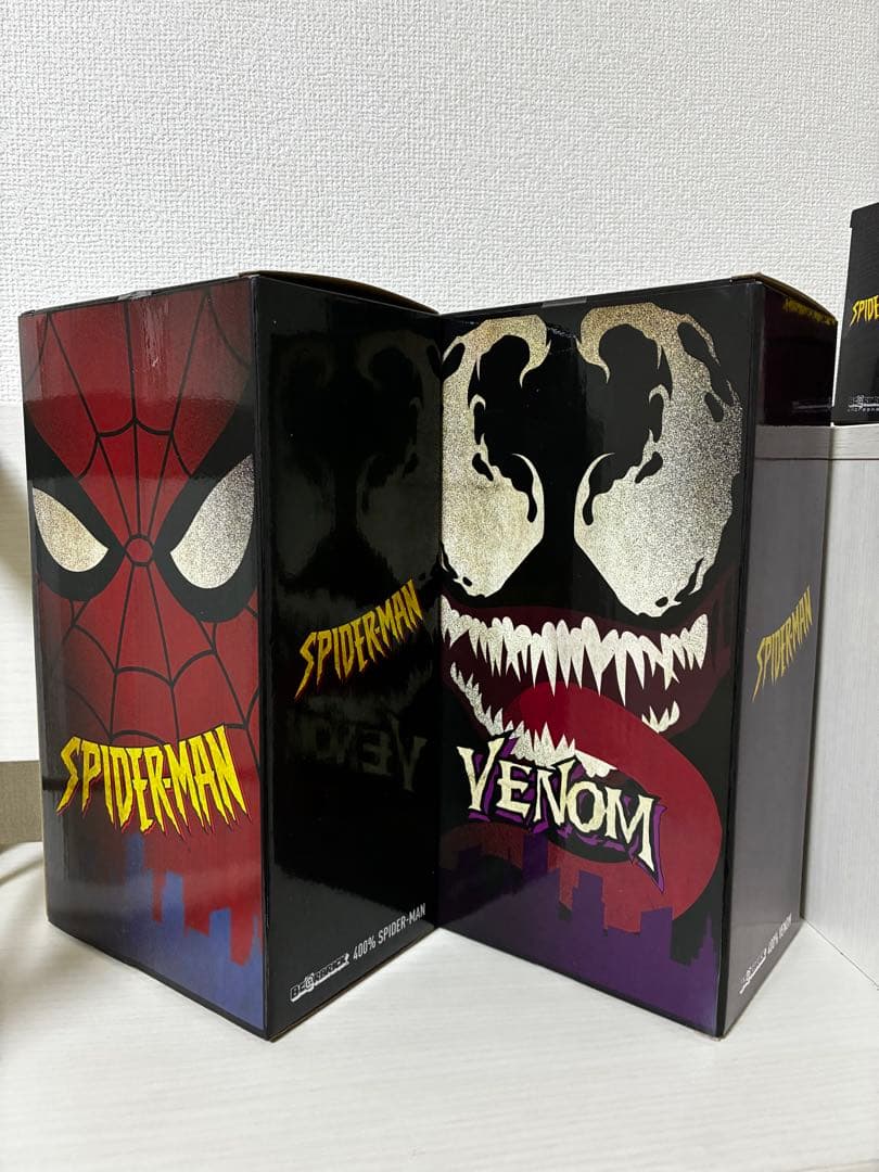 ベアブリック　スパイダーマン、ヴェノムセット 未開封品です