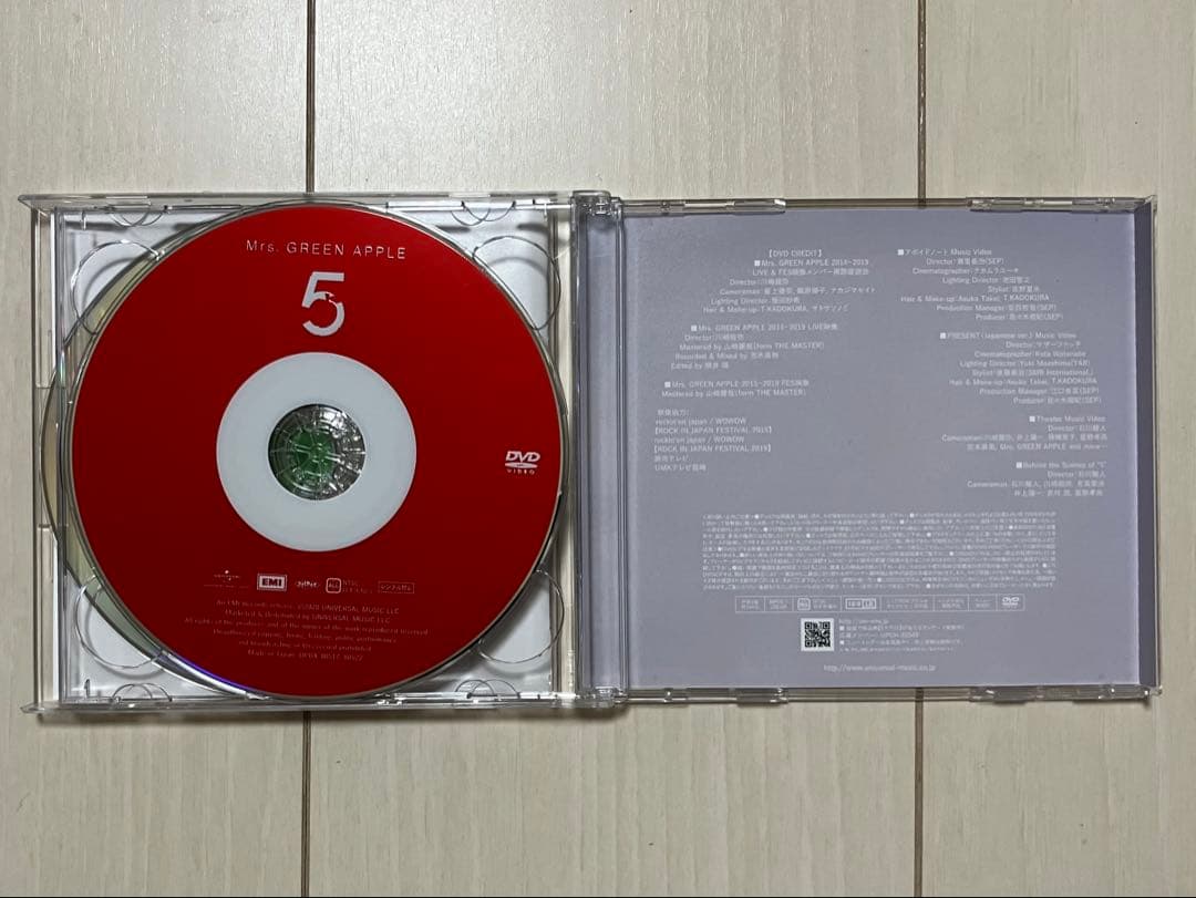 【あさ】Mrs. GREEN APPLE 「5」 (CD+DVDセット)