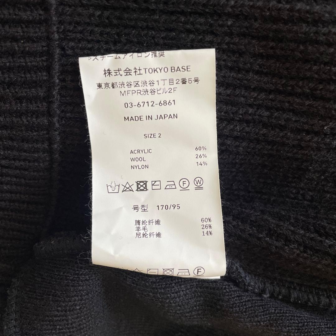 美品✨UNITED TOKYO ドライバーズニット　2 ブラック　肉厚　日本製