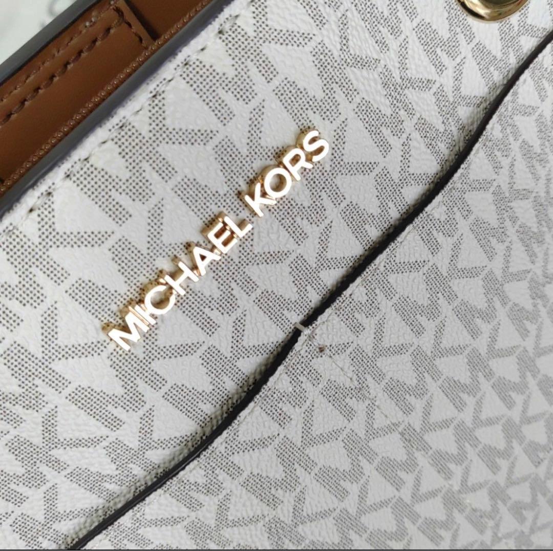 【美品】マイケルコースJET SET TRAVEL コミュータートート Ｌ