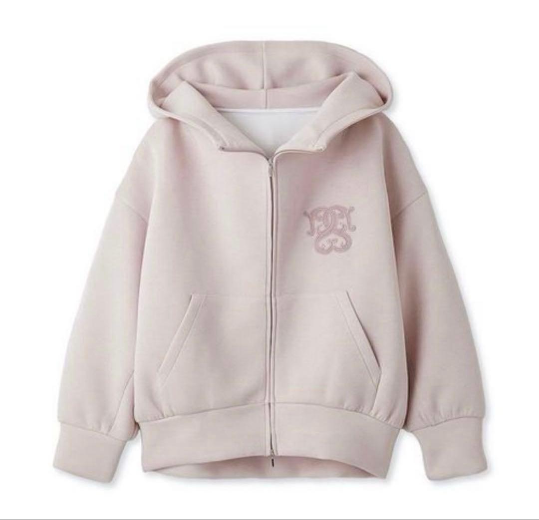 SNIDEL ボリュームパーカー　2025AW ピンク　ラメ入り